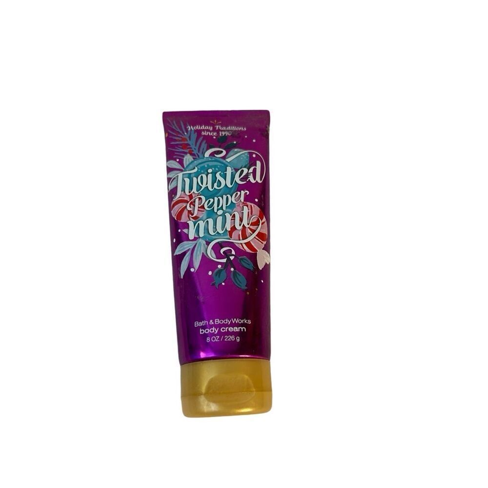 Bath Body Works Twisted peppermint 8oz body cream‎ opened